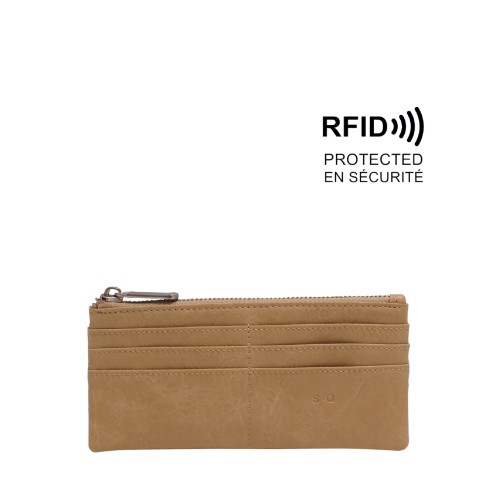 Briella Slim Wallet - Light Khaki 